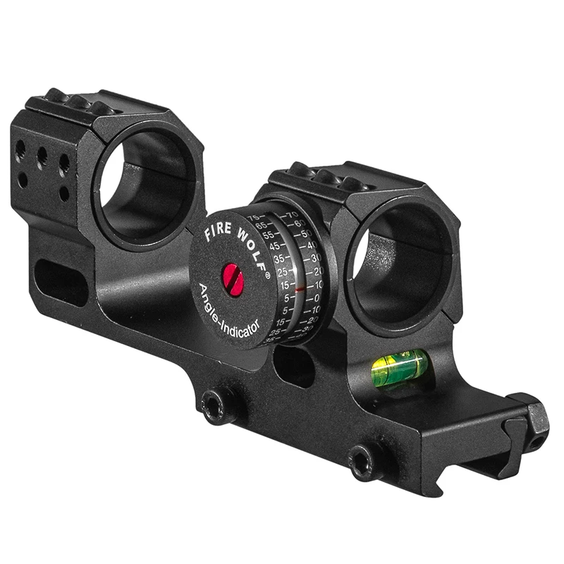 Tactical Hunting Riflescope Mounts With Angle Indicator Bubble Level 25.4mm/30mm Scope Aluminium Alloy Mount Rings