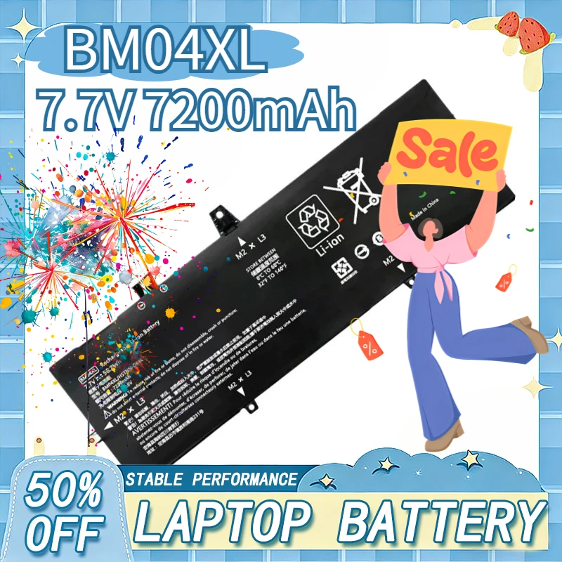 

BM04XL Laptop Battery for HP EliteBook X360 1030 G3 G4 Series 45X96UT 3ZH01EA BMO4XL HSTNN-UB7L L02031-241 Notebook Battery