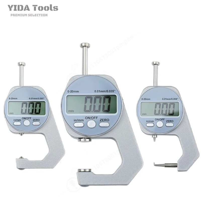 Industrial Digital Thickness Gauge Electronic Thickness Meter Caliper for Steel Pipe Wall and Plate Measurement