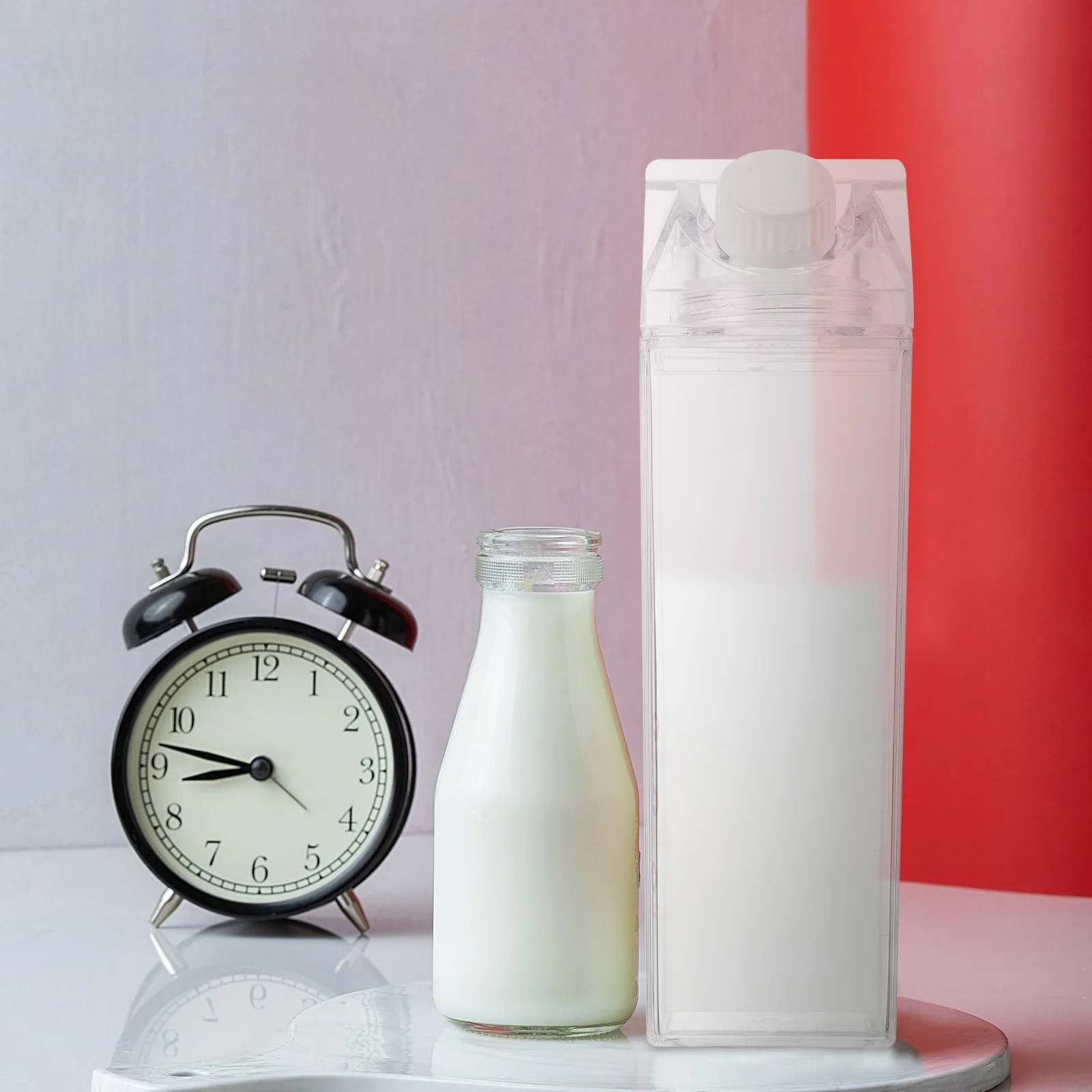 

Transparent Milk Cup House Shape Leak Proof Large Capacity Refrigerator Storage Bottle Juice Container Kitchen Bar Tool