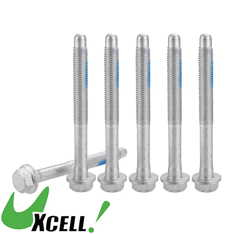 UXCELL 6pcs M12x1.75 Car Mount Cushion Bolts Mild Steel Studs No.11519402 For Chevrolet Avalanche 2500 8.1L 2002-2006