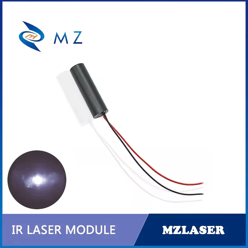 Infrared Dot Laser Diode Module Compact Mini D10mm 850nm 100mw 3V Invisible light IR Laser Industrial Grade Class IIIB