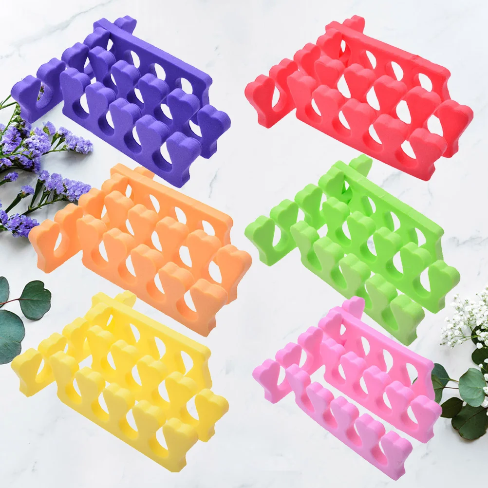 15 قطعة فاصل الأظافر الإسفنج إصبع تو مقسم ل مانيكير باديكير الفن صالون المنزل استخدام النساء ملفات أداة الأظافر