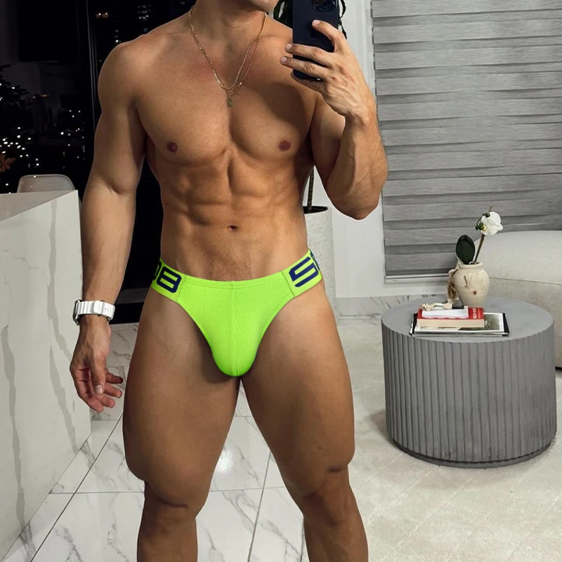 2024 New Sexy Underwear Men Jockstrap Comfortable Cotton Gay Man\'s Underwear Bikini Men Briefs Male Underwear Funny BS813