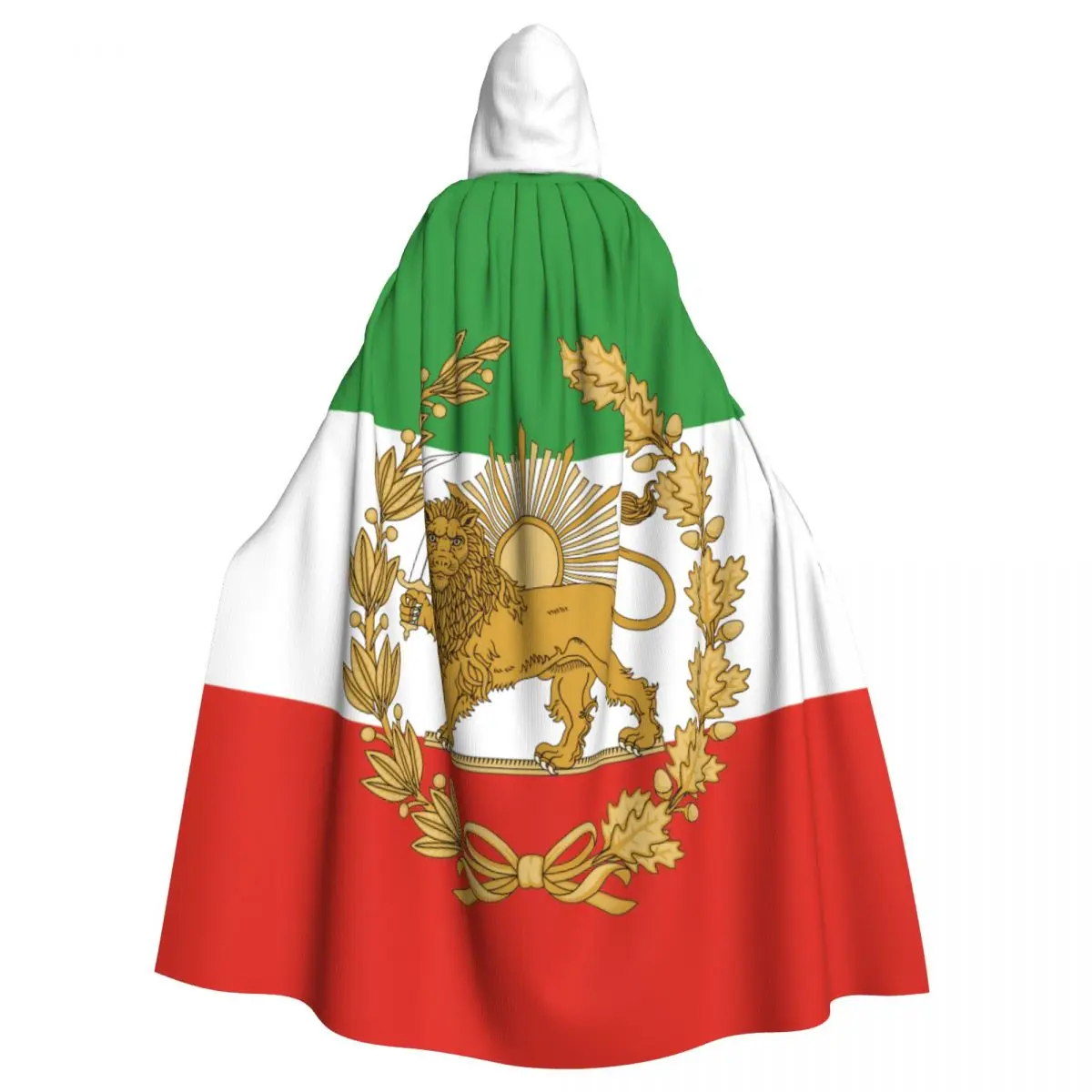 Make Irann Great Again MIGA Cosplay Cloak Lion and Sun Persia Emblem Hooded Cape for Aldult
