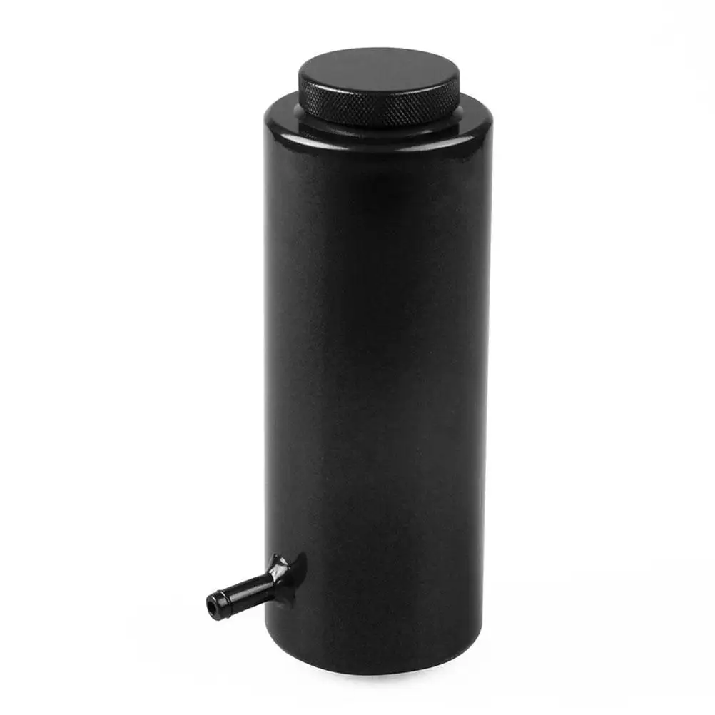 800ml Modification Coolant Overflow Tank Aluminum Coolant Reservoir Bottle Radiator Coolant Tank (Black)