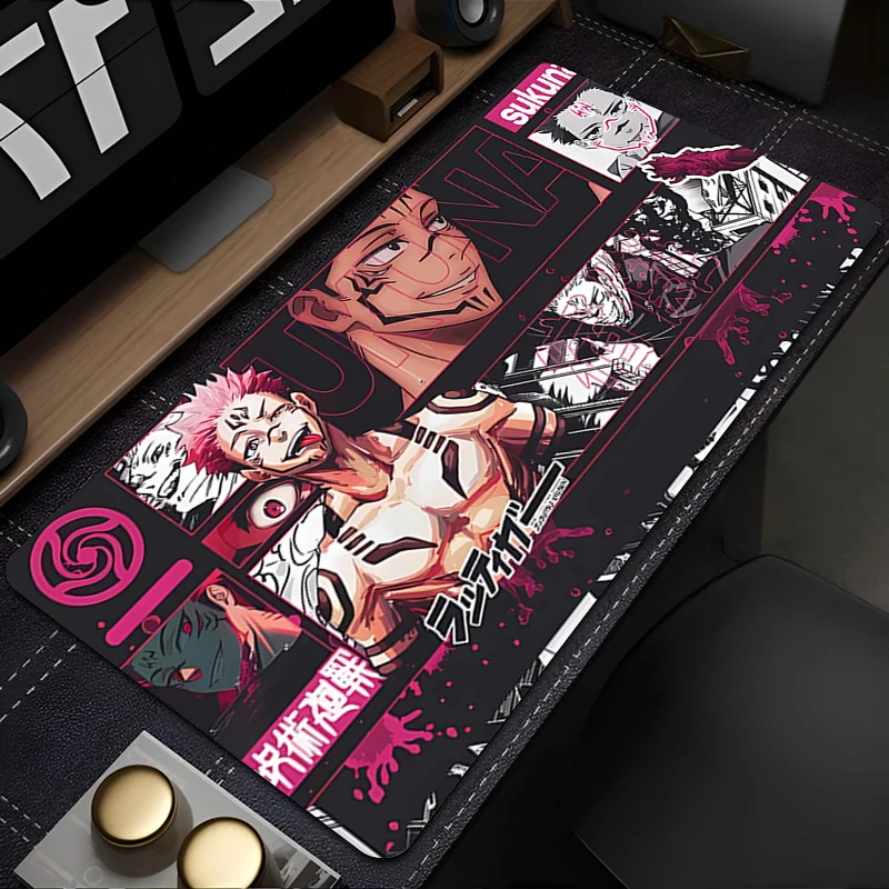 

Mousepad Computer New Mouse Pads Keyboard Pad Mouse Mat Gamer Soft Office PC Carpet Table Jujutsu Kaisen Sukuna Desktop Mat