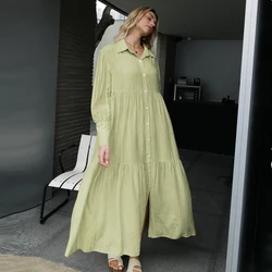 2024 Summer Fashion Oversized Maxi Shirt Dress