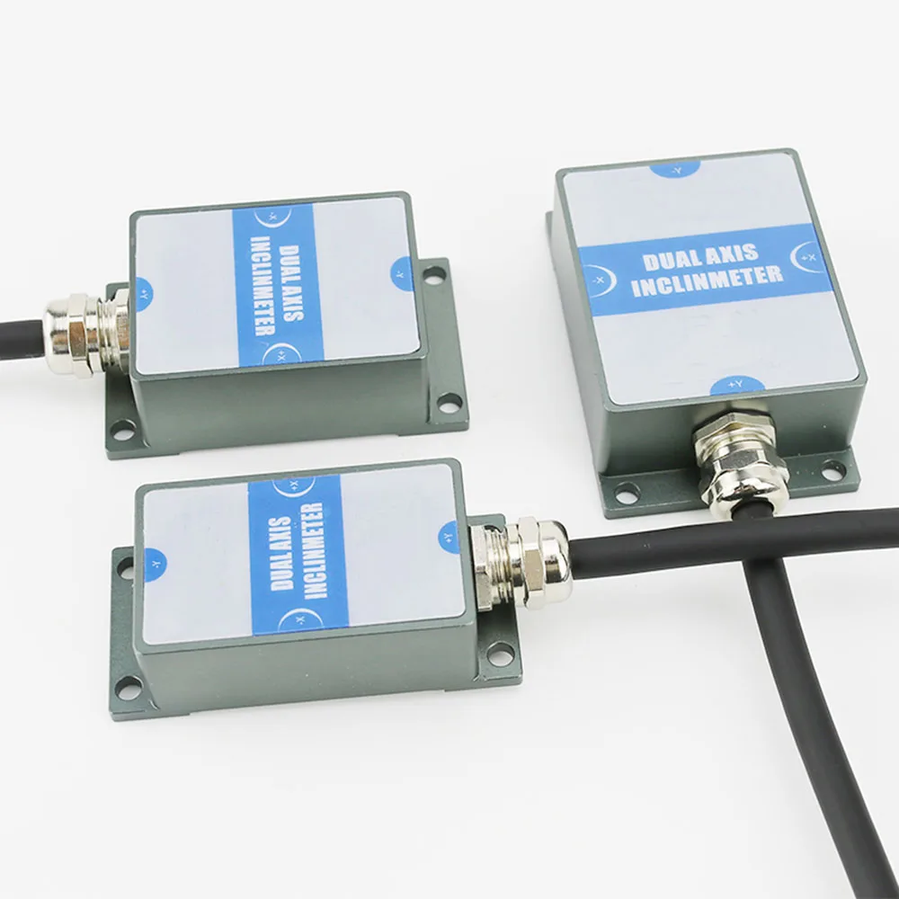 Taidacent IP67 4-20mA 0.5-4.5V Analog TTL CAN RS485 IP67 Inclinometer 1/2 Axis Tilt Angle Sensor Dual Inclination Level Sensor