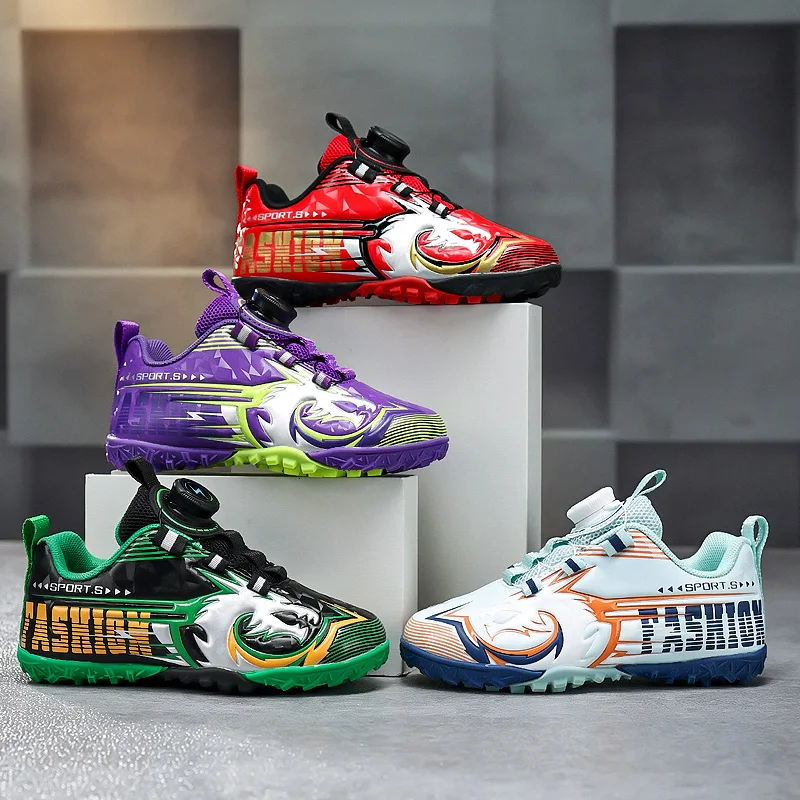 

New Kid Football Boots Ultralight TF Sneakers Soccer Shoes Non-Slip Boys Professional Match Comfortable Sports Shoes Unisex