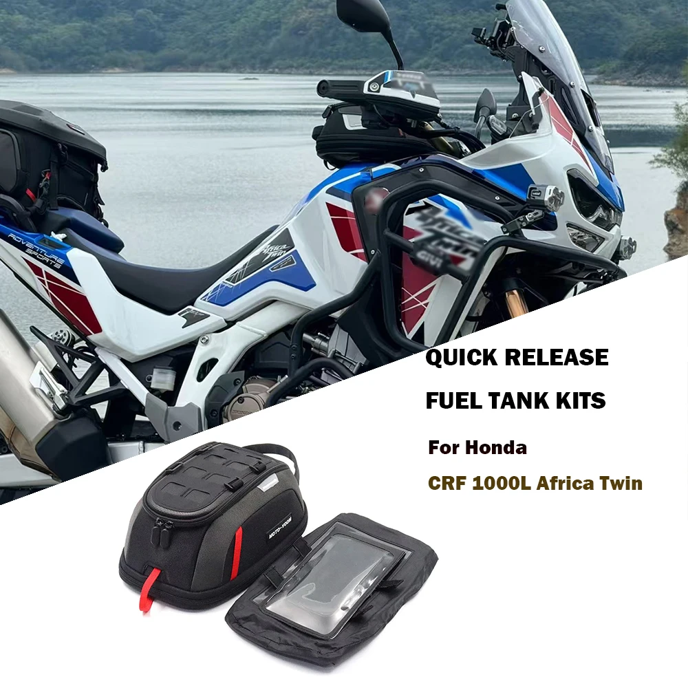 

For Honda CRF1000L Africa Twin Quick Release Tank Bag Magnetic Tank Bag CRF1000L Africa Twin Adventure Fuel Tank Bag 2019-2025