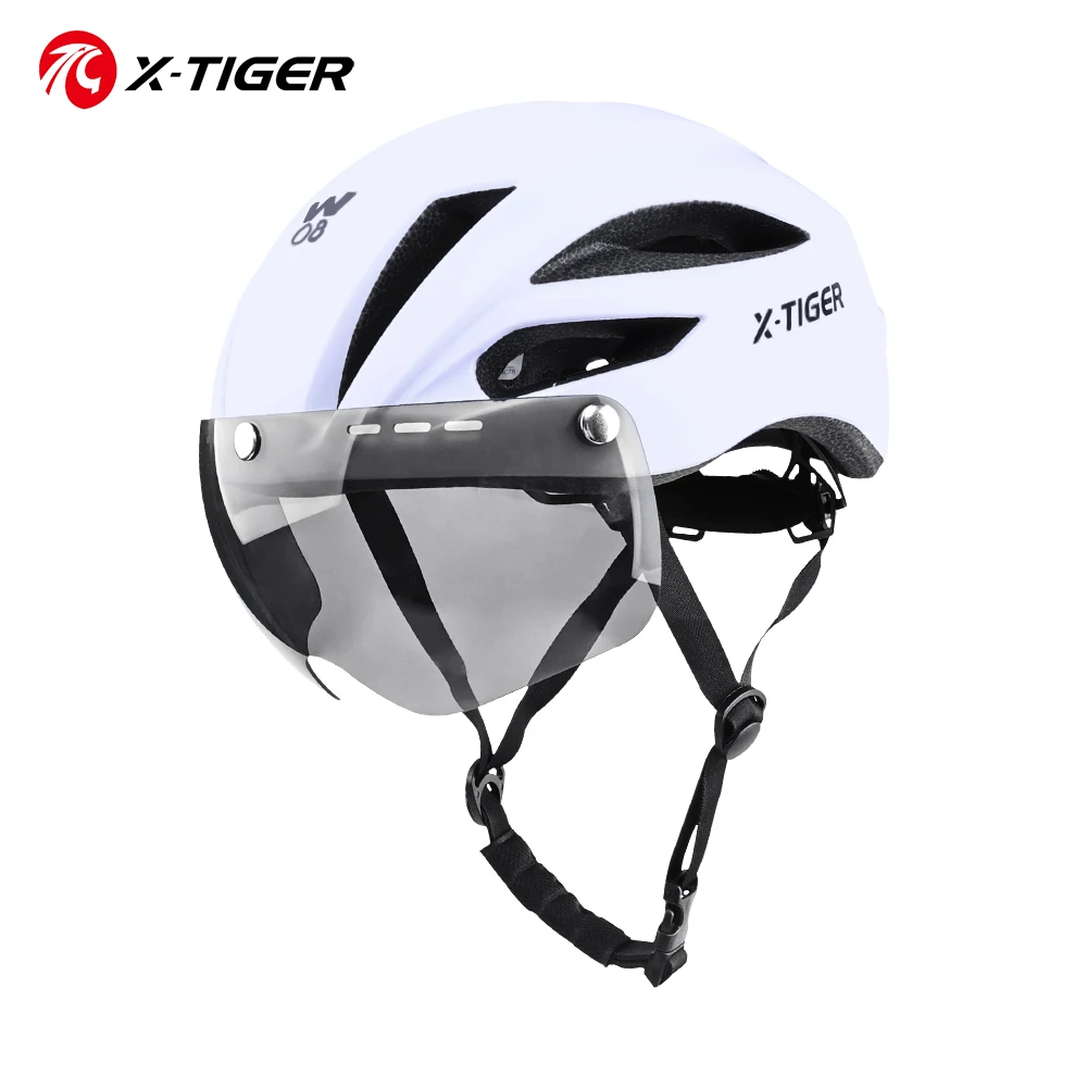 

Сверхлегкий велосипедный шлем X-TIGER, цельный дышащий шлем с магнитными очками, защитный шлем для головы, шоссейный велосипедный шлем MTB