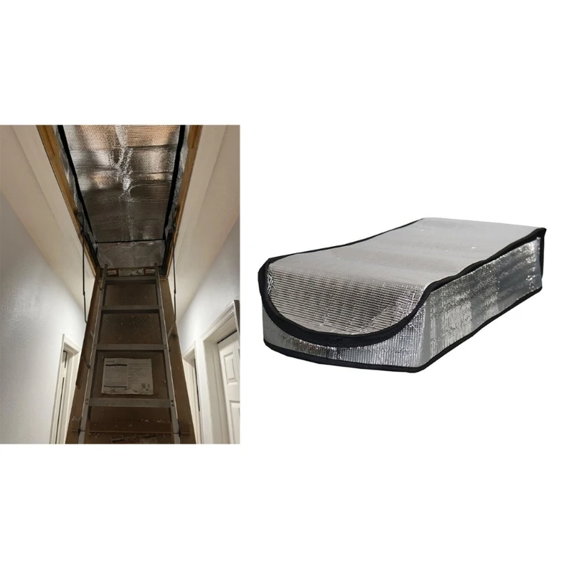 Thermal Barriers Attic Door Insulation Cover Efficient Heat Reflection Attic Stair Ladder Insulation Tent with Zippers