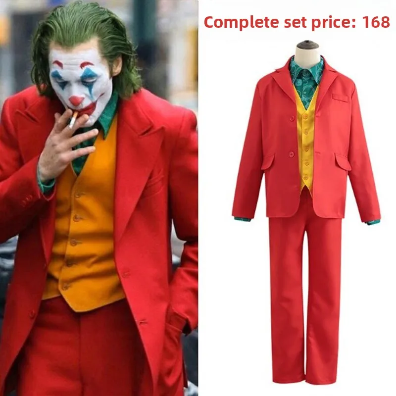 

JOKER Joaquin Phoenix Movie Clown Suit Halloween Cosplay Performance Costume Set Women's Traditional Chinese Costume Stage Wear