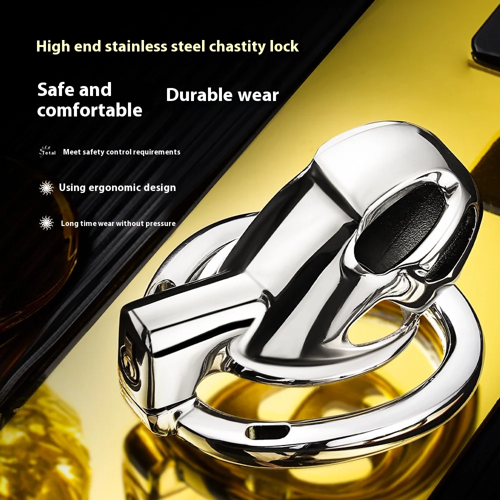 3 Rings Stainless Steel Chastity Cage Erotic Urethral Locks with Belt Metal Dick Lock Bondage BDSM Gay Men Sex Toy Adult Toy 18+