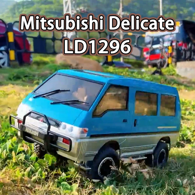 Novo ld1296 1:12 24g delica versão de transmissão de velocidade dupla carro de controle remoto simulação carro de controle remoto em escala completa