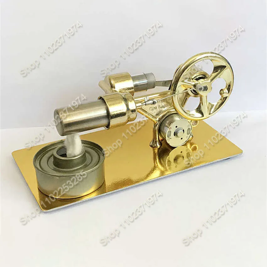 Mini-Stirlingmotor mit externer Verbrennung, experimentelles Modell, Motor, Generator, Motor, Physiksammlung, wissenschaftliches Experiment