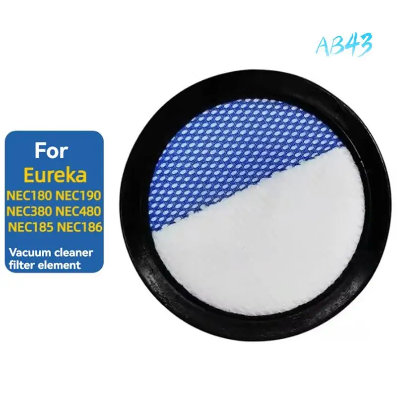 AB43-4PCS substituição filtros de vácuo verticais para eureka nec180 nec280tl nec380 nec480 nec185 nec186 nec190 peças aspirador pó