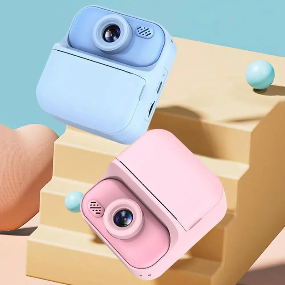 24 Inch HD Screen Thermal Print Camera Dual Lens One-click Printable Mini Instant Print with Print Paper With Hanging Straps