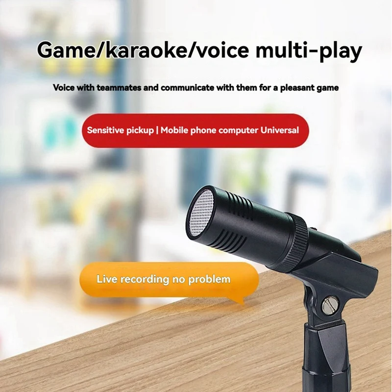 ميكروفون مكثف لتسجيل سطح المكتب لأجهزة الكمبيوتر المحمول وبث ألعاب الفيديو والبث الصوتي