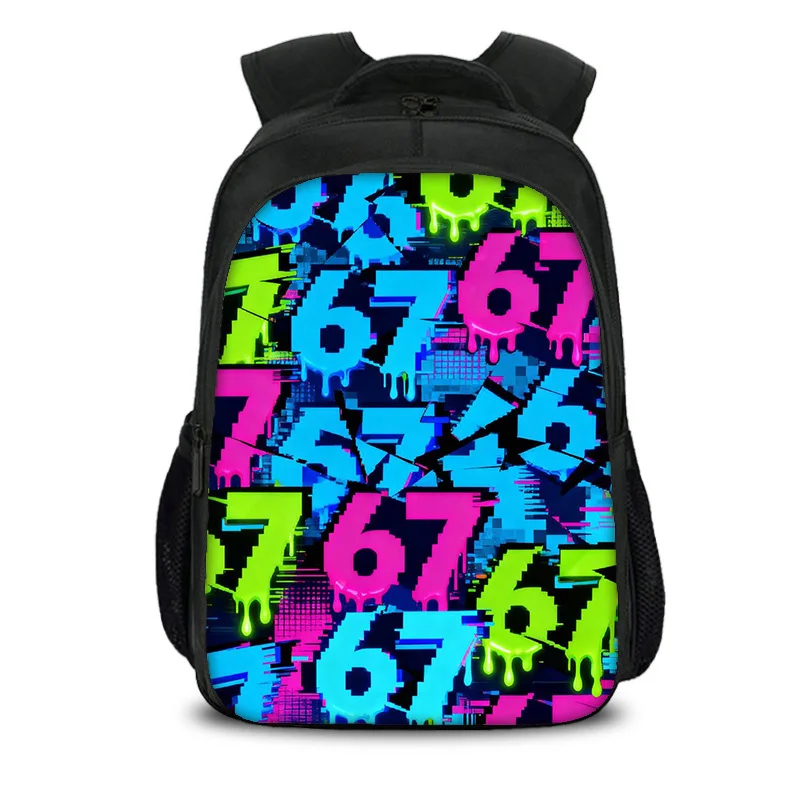 67 letter Double layer Backpack Durable, Fashionable, Large Capacity Cartoon School Boy and Girl Birthday Best Gift