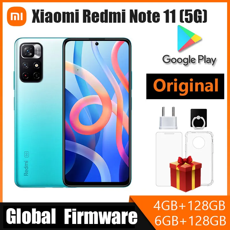 Xiaomi Redmi Note 11 5G Cellphone Networks xiaomi Smartphone 5000 mAh 6.6inches Dimensity 810 Android 11 any color used phone