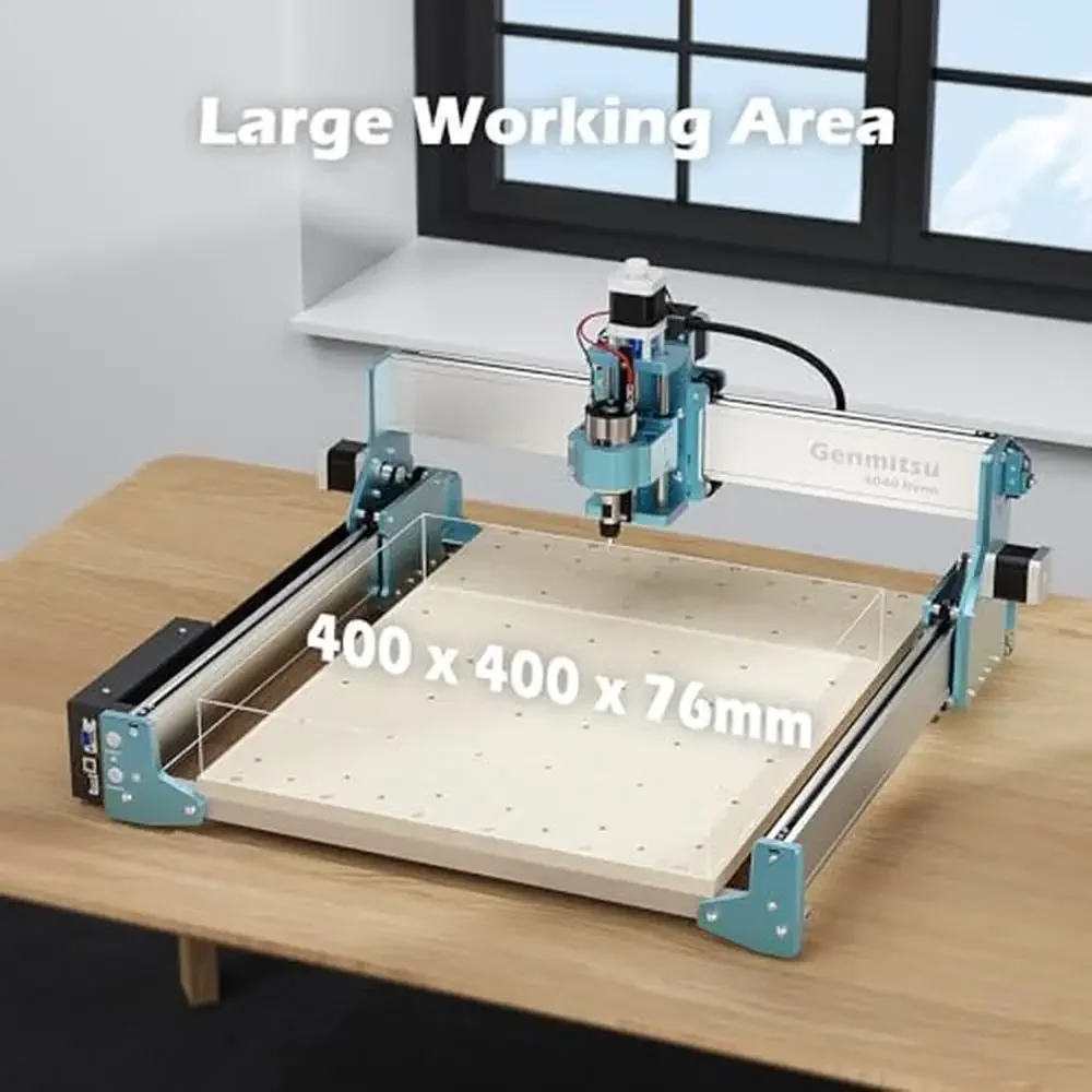 Kit de gravador roteador CNC de mesa, máquina de escultura em madeira e metal, cortador de precisão movido por correia silenciosa