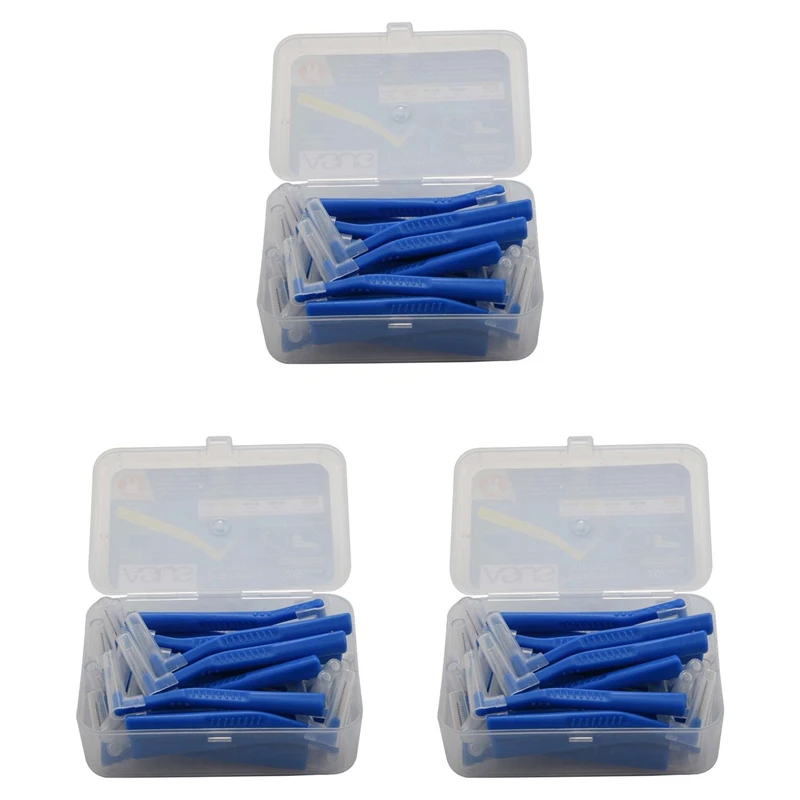 ASUS L Shape Push-Pull Interdental Brush 60Pcs Oral Care Teeth Whitening  Tooth Pick Tooth Orthodontic Blue