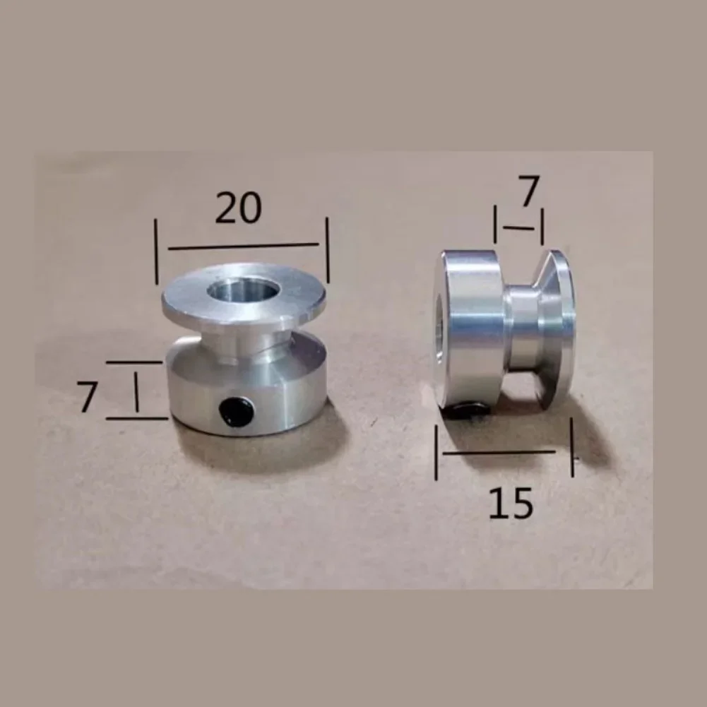 V-Groove Pulleys Round Aluminum Alloy For 6mm Width Belts Outer Diameter 20mm-80mm For Use In Motors Mini Spindles