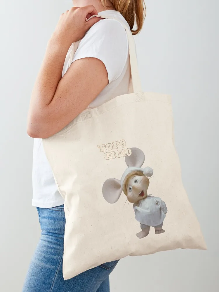 Bolso Tote Topo Gigio, bolso tote grande, bolsos de lona, bolsos grandes para mujer