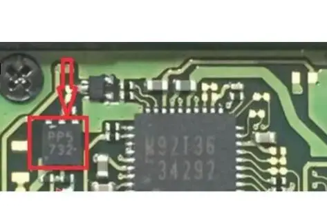 for N-intendo Switch motherboard repair Component pp5 / J03 small ic chip mosfet ( near to M92T36 )