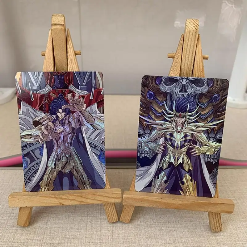 Gold Saint Seiya แฟลชการ์ดวาดด้วยมือ Series Diy ชุด 12 แผ่นอะนิเมะคอลเลกชันเกมการ์ดของขวัญสําหรับเพื่อน