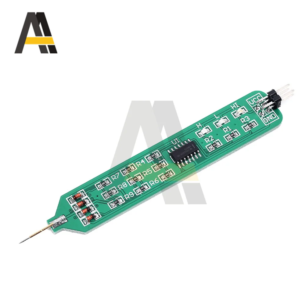 5V 3.3V Logic Tester Pen High Low Level Tester Digital Circuit Debugger Logic Pulser Analyzer Detecting Probe with Dupont Line