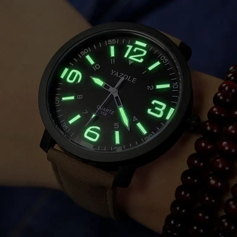 2018 New Large dial watch, men and women, large frame waterproof luminous college wind belt, student watches watch men