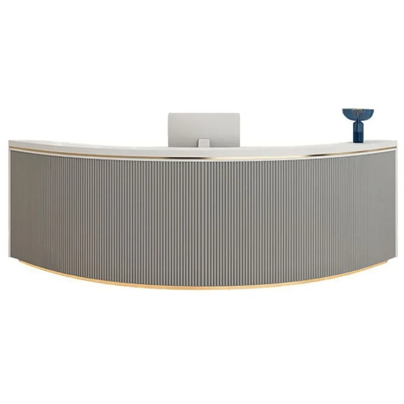 Star hotel welcome desk, solid wood front desk, public area reception desk