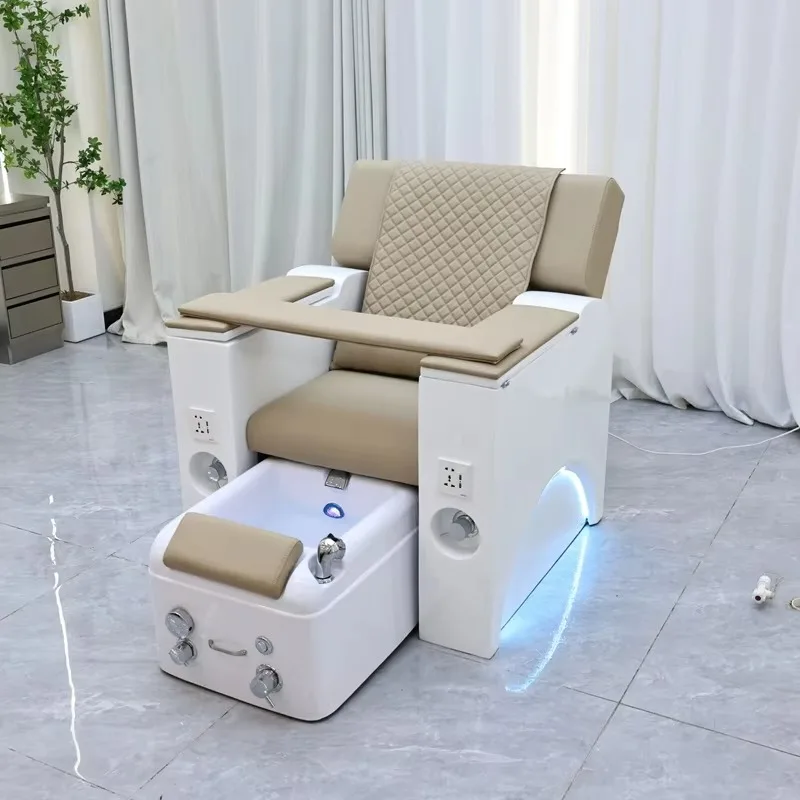 High Quality Beauty Electric Massage Eyelash Manicure Sofa Foot Bath Chair Pedicure Chairs Nail with Led Lighting