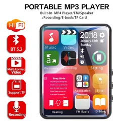 Portable Mini MP3 Player Bluetooth HiFi Stereo Music Player Full Screen MP4 Video Playback With FM Radio Recording For Walkman