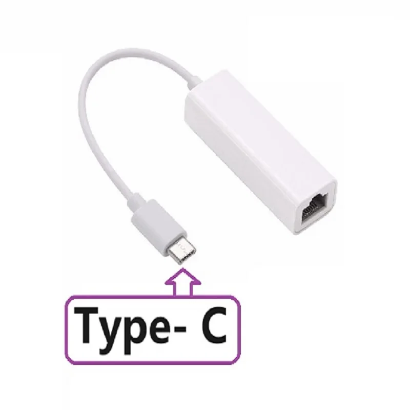 USB Type C Ethernet Adapter Network Card USB Micro Type-C To RJ45 1000Mbps Lan Internet Cable  for Tablet Laptop PC Computer view 4