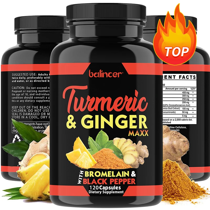 Balincer Organic Curcumin Capsules relieve pain, support shoulder and neck joint health, and relieve inflammation and muscle sor