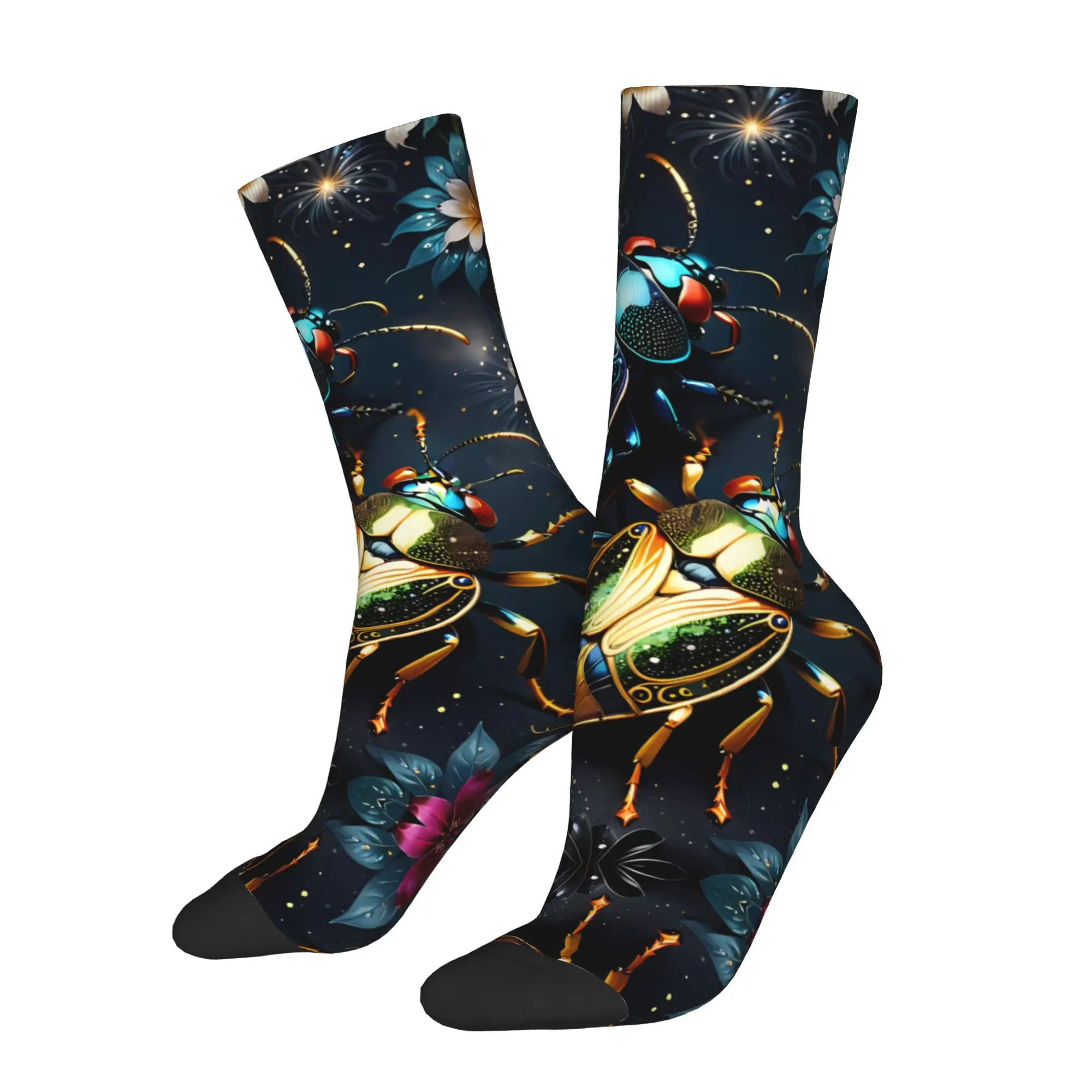 

Golden Beetle Sock Printed Man Polyester Fashion