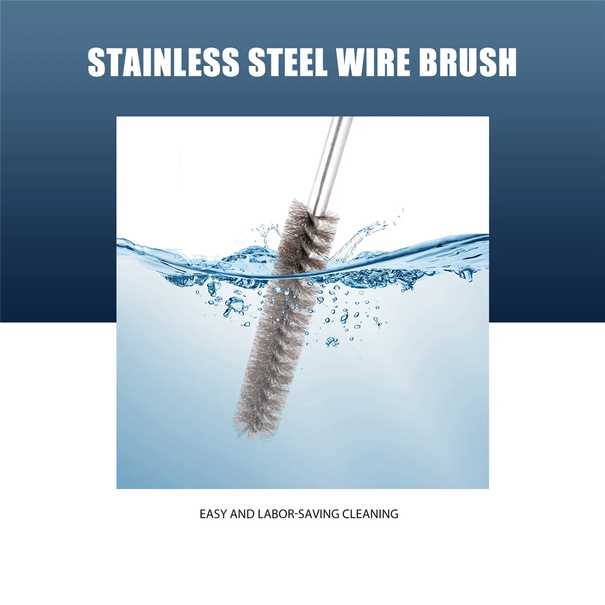 ワイヤーチューブクリーニングブラシ,ステンレス鋼,長さ17cm,直径20mm,現在人気