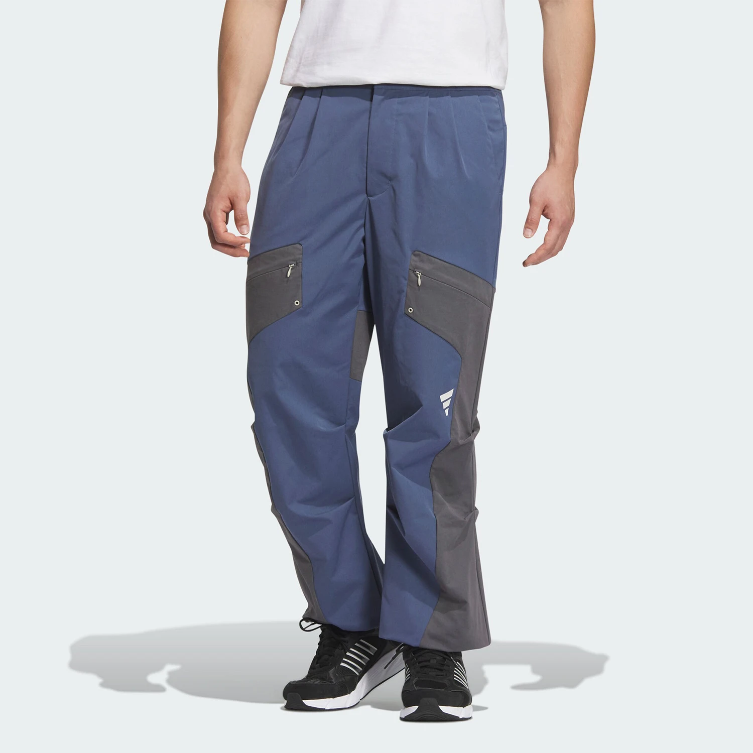 

Оригинальные новые мужские прочные повседневные брюки Adidas с ткаными вставками JM6162