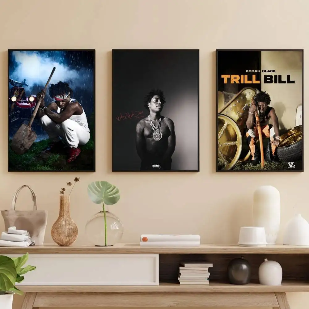 ملصق K-Kodak Black Just Getting Start ملصق فني ذاتي اللصق مقاوم للماء لغرفة بار القهوة #1