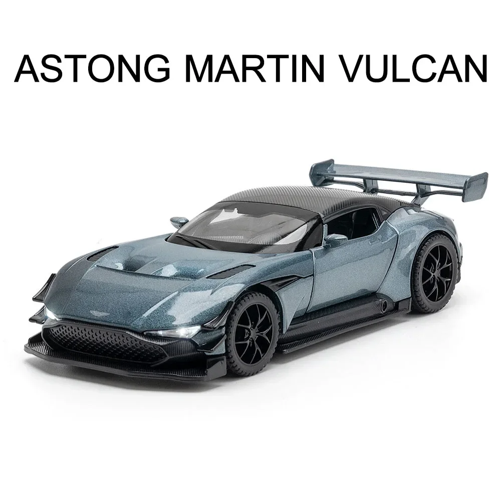 1:32 Aston Martin Vulcan Sport Car Model Alloy Diecast Metal Toy Vehicle Simulation Sound Light Car for Children Gift Collection