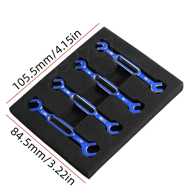 Metal Wrench Adjustment Push Rod Wrench Turnbuckle Nut Ball End Joint Remover Tool For RC Car 3/3.2/3.5/3.7/4/5/5.5/6mm