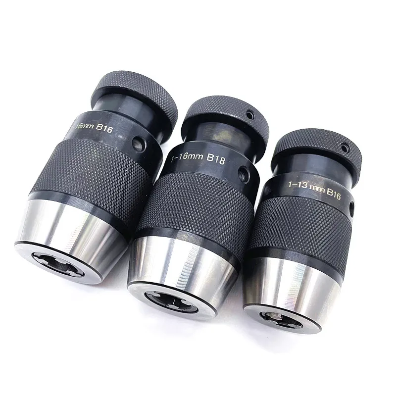 Imagem -04 - Auto Aperto Broca Chuck Aplicável ao Morse Haste de Conexão Mt1 Mt2 Mt3 Mt4 Mt5 B10 B12 B16 B18 B22 110 1-13 1-16 3-16 520