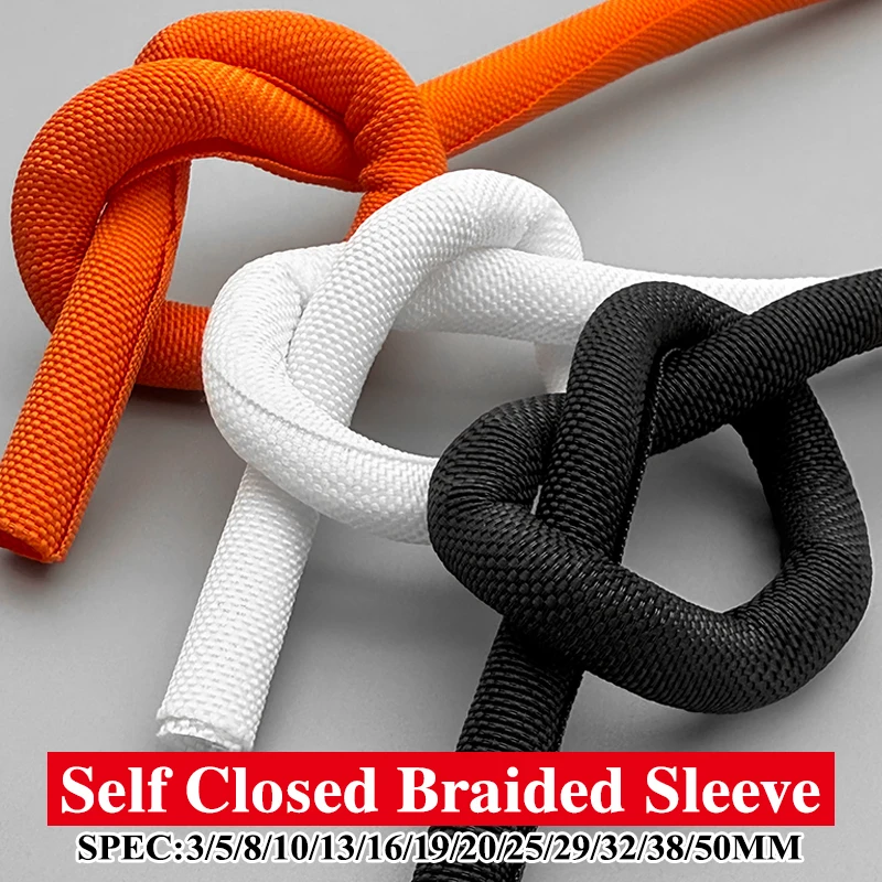 5-10M Flexible PET Expandable Braided Cable Sleeve 3 5 8 10 13-50mm Self-Closing Split Tube Insulated Wire Protector