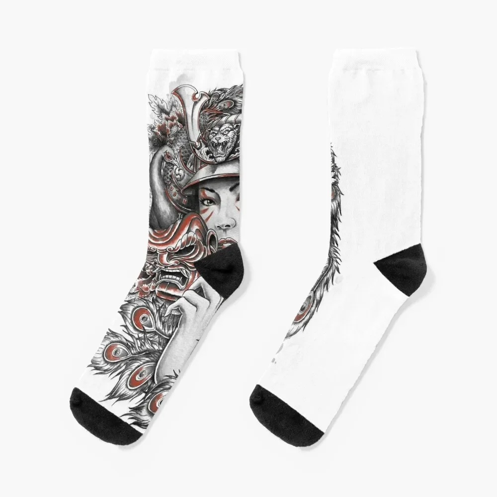 

Peacock Samurai Socks christmas gifts Children's Man Socks Women's