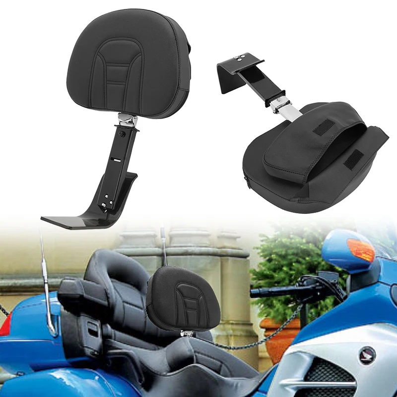 

Motorcycle Accessories Front Driver Rider Adjustable Detachable Backrest For Honda Goldwing GL1800 2001-2017