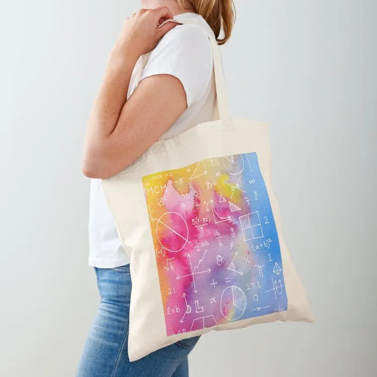 

Math formulae (watercolor background) Tote Bag bag for beach custom bags free delivery bags Candy bags